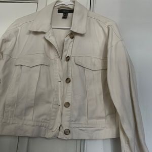 White jean jacket